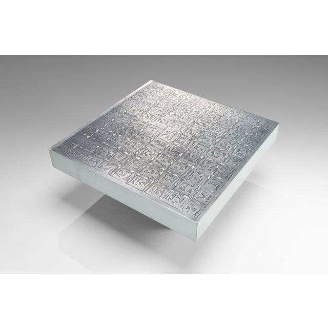 Mid-Century Modern Etched Coffee Table by Bernhard Rohne, 1970s For Sale - Image 3 of 15