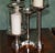 Nickel and Glass 5-Light Hurricane Candleholder Centrepiece from Colmore For Sale - Image 16 of 18