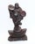Charcoal Antique Chinese Happy Buddha Carved Hardwood Statue For Sale - Image 8 of 8