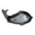 1976 Vintage Arthur Court Cast Aluminum Fish Dish With Carnelian Eye For Sale