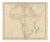 Antique Map of Africa with the Unexplored Interior and a Population Table, 1858 For Sale