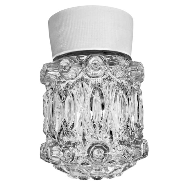Vintage White Porcelain Ceiling Light, 1970s For Sale - Image 13 of 13