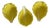 1960s Secla Portuguese Yellow Majolica Cabbage Leaf Bowls – Set of 3 For Sale