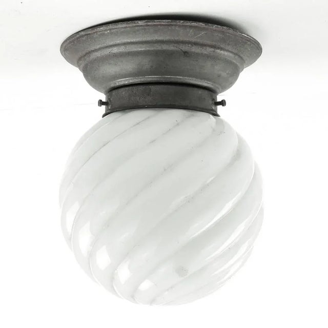 Art Deco Pendant Lamp, Poland, 1930s For Sale - Image 3 of 8