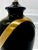 Metal Relocation Super Sale! 1980s Black and Gold Sashed Ceramic Table Lamp For Sale - Image 7 of 10