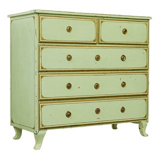 19th Century Swedish Pine Chest of Drawers, 1860 For Sale