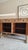 Antique English Oak Sideboard With Bun Feet and Carved Details For Sale - Image 11 of 12