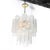 Mid-Century Modernist Murano Glass Tronchi Chandelier W/ Brass Fittings For Sale - Image 4 of 18