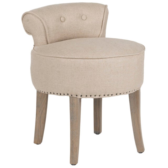The adorable vanity chair is petite enough to tuck in a bathroom or bedroom, and Brim With feminine style. Graceful birch...