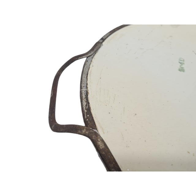 Cream Art Nouveau Porcelain Tray, 1890s For Sale - Image 8 of 12
