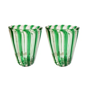 Cocktail Set in Murano Glass by Mariana Iskra, Set of 2 For Sale