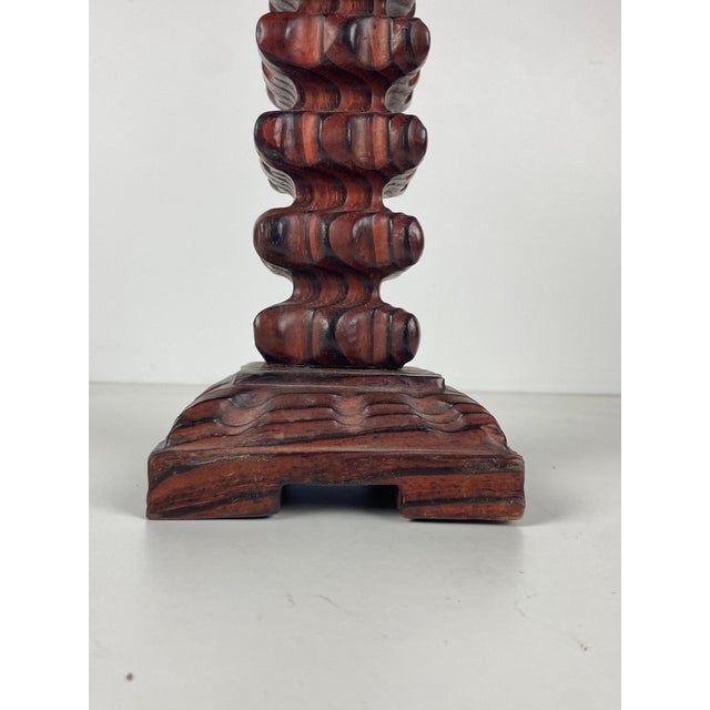 1950s Brutalist Wood Chandelier, 1950s For Sale - Image 5 of 6