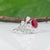 Red Gia Certified Mozambique Ruby Ring With Lab Grown Diamonds: Solid 14k Gold, Size 6.75 For Sale - Image 8 of 10