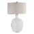 Whiteout Mottled Glass Table Lamp For Sale