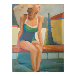 Sitting by the Pool - 30x40"