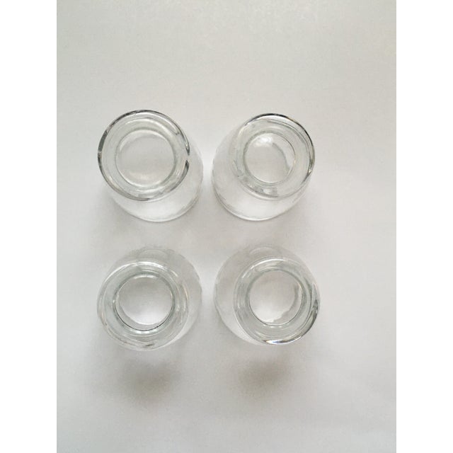 Glass Mid 20th Century Laurel Wreath Etched Glass Juice Glasses- Set of Four For Sale - Image 7 of 9