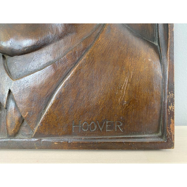 1930s Folk Art Carving of President Herbert Hoover For Sale In New York - Image 6 of 8