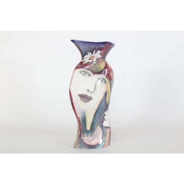 Blue Hand Thrown Harris Studio Vase For Sale - Image 8 of 12
