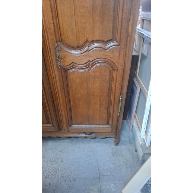 Late 19th Century Antique Oak Wardrobe, 1890 For Sale - Image 5 of 8