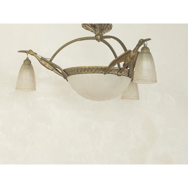1920s Art Deco Ceiling Light, 1920s For Sale - Image 5 of 12