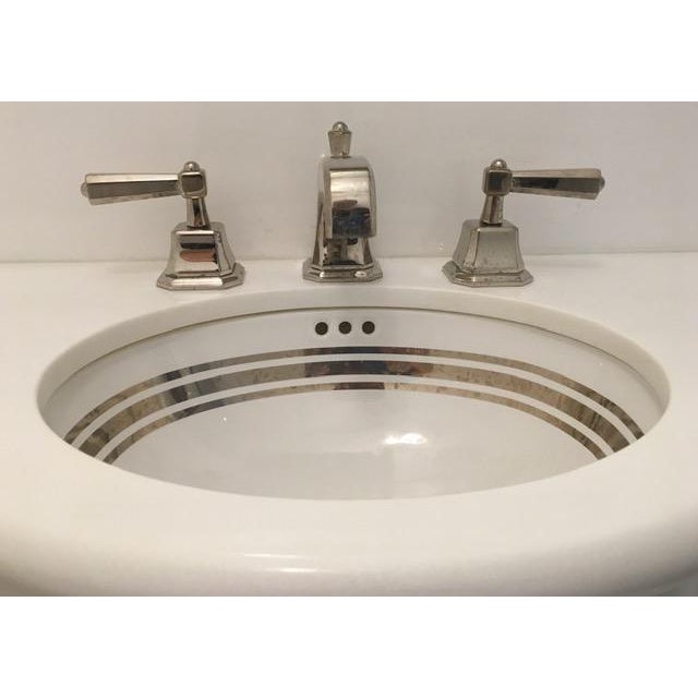 C .2014 Sherle Wagner Polished Nickel "Harrison Lever Faucet," Hardware & Stopper Set -4 Pcs. For Sale - Image 18 of 18