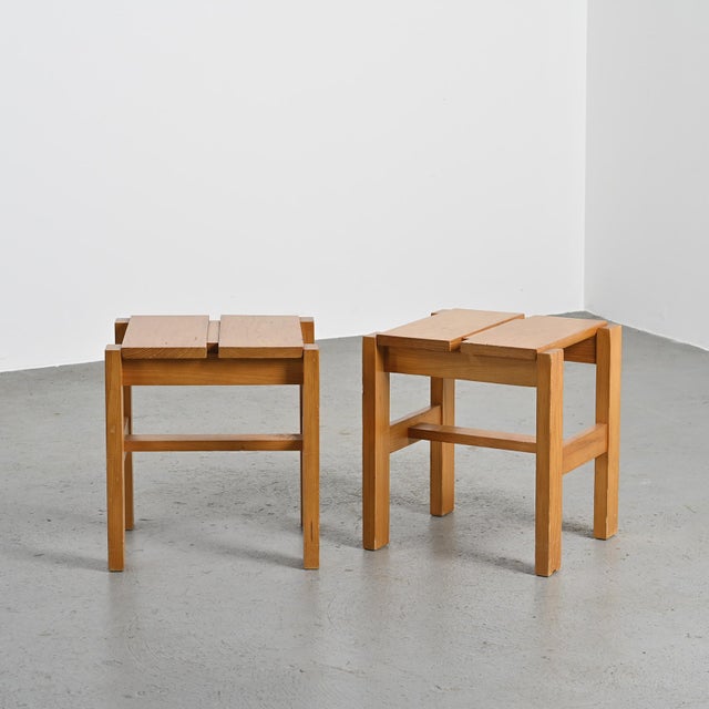 Stools from Maison Regain, 1960s, Set of 2 For Sale - Image 4 of 10