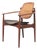 Danish Model 186 Armchair in Teak and Leather by Arne Vodder, 1950s For Sale
