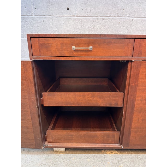 Vintage Modern Walnut Office Credenza For Sale - Image 10 of 17