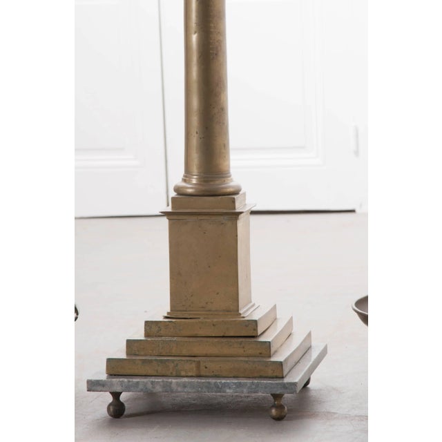 Late 19th Century 19th Century English Brass Table Scale and Weights For Sale - Image 5 of 11