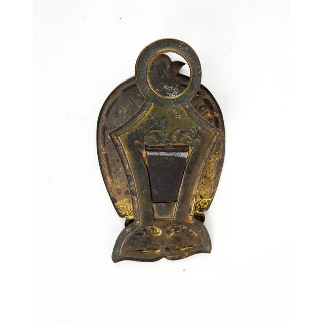 Antique Brass Spencerian Horseshoe Paper Bill Clip For Sale In Seattle - Image 6 of 7