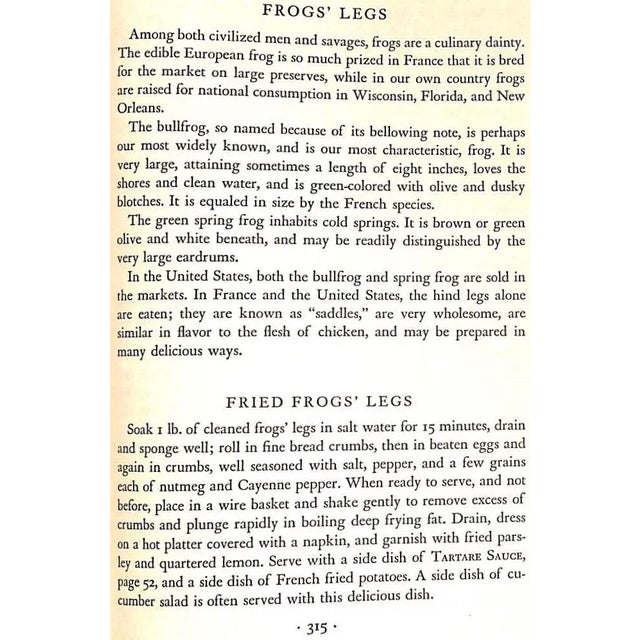 Paper "The Derrydale Cook Book of Fish & Game" Book 1937 De Gouy, l.p. For Sale - Image 7 of 9