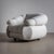Modern 20th Century Pair of White Lounge Chairs by Adriano Piazzesi, Italy For Sale - Image 3 of 9