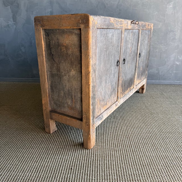 Vintage Elm Console For Sale - Image 10 of 12