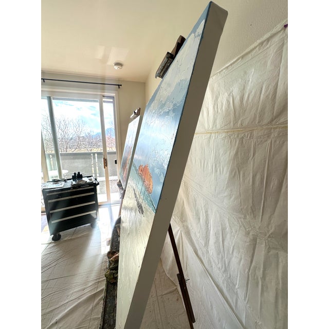 "Grace Bay" Modern Painting, by Jennifer Hohlfelder For Sale - Image 4 of 8