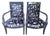 Pair of Mid 20th Century Lacquered Neoclassical Dolphin Armchairs ~ New Upholstery For Sale