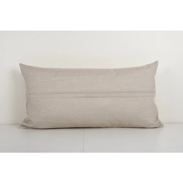 Suzani Horse Cushion Cover 18'' X 34'' For Sale - Image 4 of 5