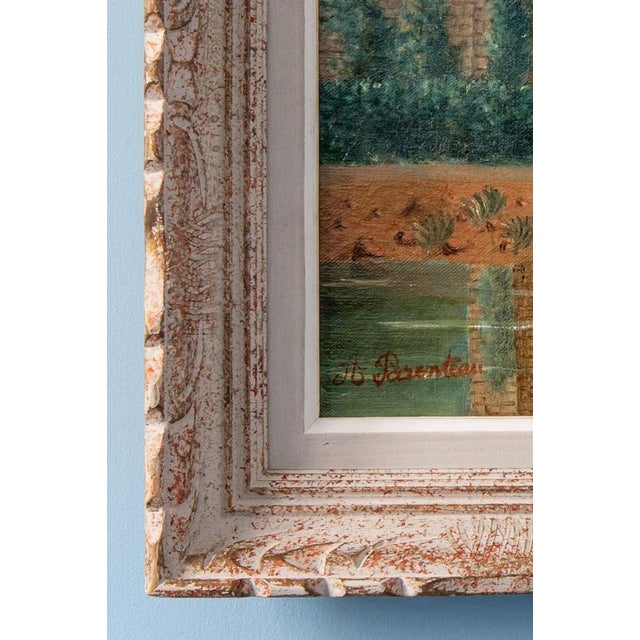 Amélie Parenteau, Ruined Landscape, Oil Painting on Canvas, Late 19th Century, Framed For Sale - Image 7 of 10