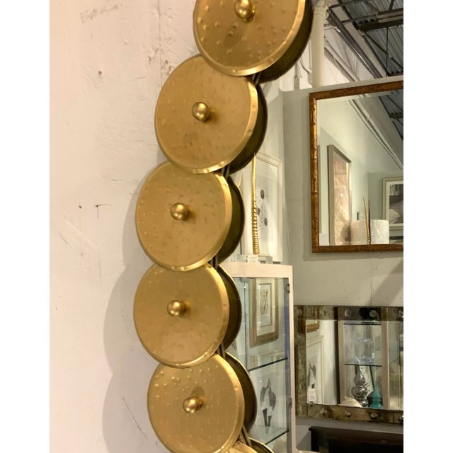 Modern Global Views Modern Gold Shoe Buckle Wall Mirror For Sale - Image 3 of 5