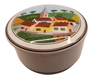 1970s Villeroy & Boch Design Naif Village Trinket Box