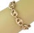 Late 20th Century Large Puff 14k Yellow Gold Mariner Link Bracelet For Sale - Image 5 of 12