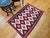 Red Vintage Native American Navajo Rug, Wool & Cotton, Geometric Eye Dazzler Pattern, 3x5 For Sale - Image 8 of 18