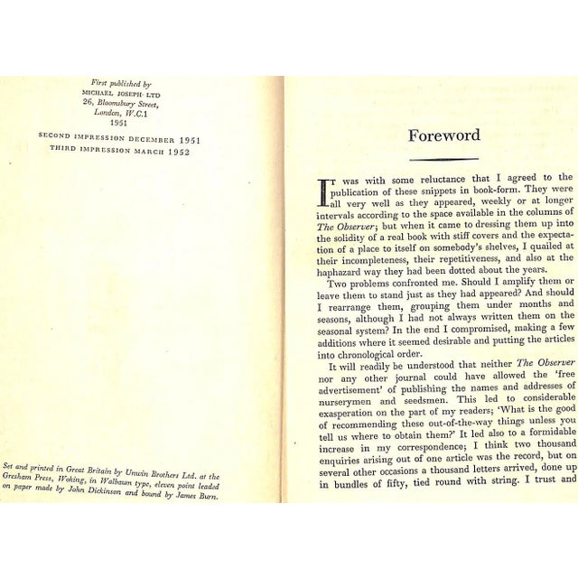 "In Your Garden" 1952 Sackville-West, Vita For Sale - Image 4 of 11