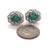 Green Diamond Emerald Earrings 14 Karat White Gold 2.17 TCW Certified For Sale - Image 8 of 14