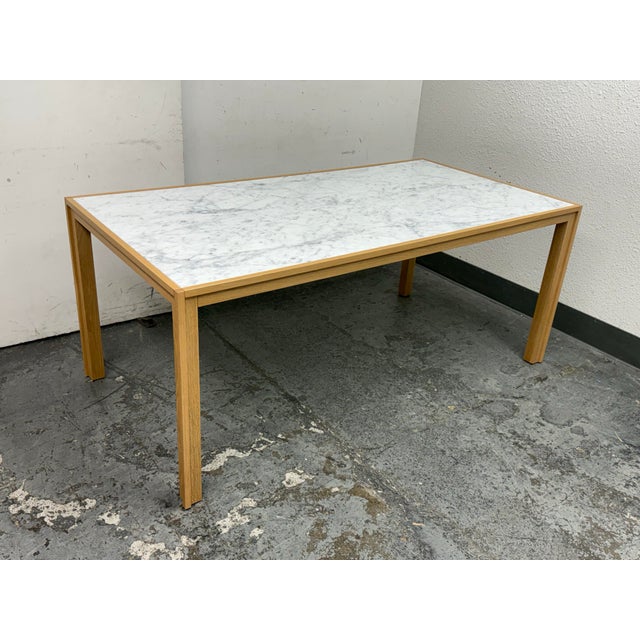 Michael Anastassiades for Herman Miller Doubleframe Marble Table For Sale In San Francisco - Image 6 of 12