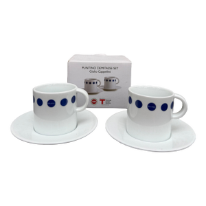 Giulio Cappellini Design Meorabilia Puntino Demitasse Espresso Cups Saucers Set