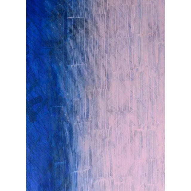 Abstract Pink and Blue Abstract For Sale - Image 3 of 10