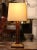 Mid-Century French Leather Faux Book Table Lamp With Shade For Sale - Image 4 of 10