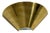 Fan-Shaped Wall Lamp in Brass and Metal, 1990s For Sale