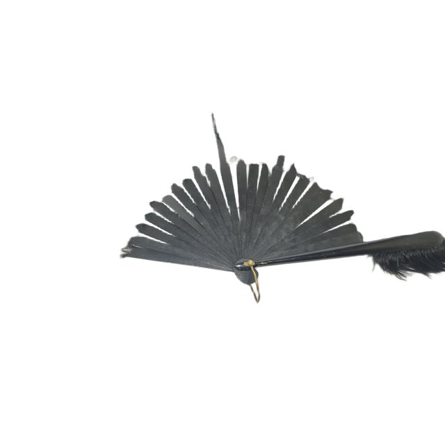 Art Deco Polish Autriche Feather Fan, 1920s For Sale - Image 4 of 16