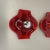 Red Ceramic Fat Lava Wall Lights from Hustadt Lights, Germany, 1970s, Set of 2 For Sale - Image 4 of 18